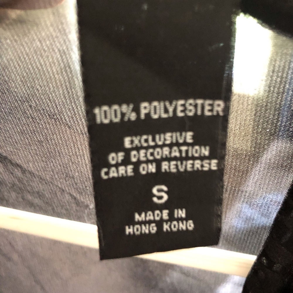 New York and Company black sheer button down blouse - Picture 4 of 5